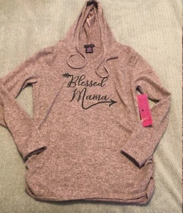 NWT Violet & Ruby Maternity Pullover Long Sleeve Hoodie Size  Medium - Picture 1 of 7