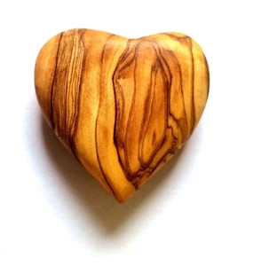 Herz Handschmeichler aus Olivenholz 7cm Holzherz Glücksbringer ideales Geschenk - Bild 1 von 7