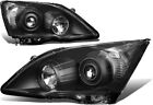 For 2007-2011 Honda CR-V CRV BLACK Clear Projector Headlights Headlamps LH+RH