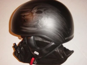 G MAX HH-65 Ritual Half Helmet Size Small 55-56 cm Naked Matte Black/Silver - Bild 1 von 5