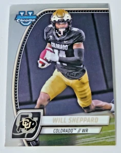 Will Sheppard 2024 Bowman University U Chrome #186 Colorado Buffaloes - Picture 1 of 1