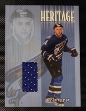 2001-02 Be A Player Update Heritage Jersey Jason Allison #H-26 Washington 