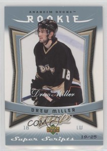 2007-08 Upper Deck MVP Super Scripts /25 Drew Miller #322 Rookie RC