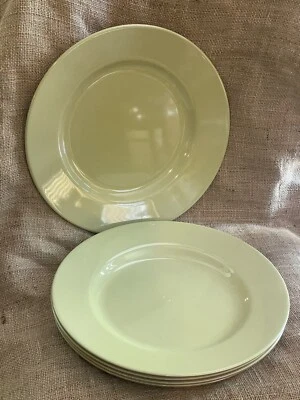 5 Nuevos HERRAJES DE RESTAURACIÓN Grandes Platos de Comedor Exterior de Melamina Verde Kiwi Foto 1 de 4