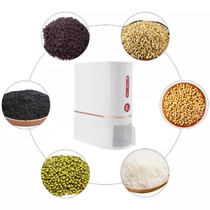 22Lbs Rice Dispenser Dry Food Container with Cup for Kitchen Pantry Organization - Picture 1 of 13