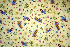 SING A SONG IN YELLOW FROM P&B - 100% COTTON FABRIC - Picture 1 of 5