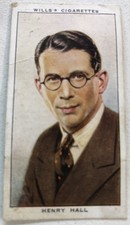 1930s WD & HO Wills’s CIGARETTE CARD Radio Celebrities #50 Henry Hall England