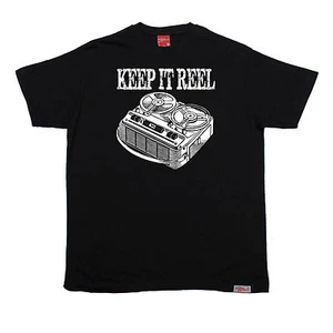Keep It Reel T-SHIRT Cassette Old Skool Tape Player Music Funny birthday gift - Picture 1 of 27