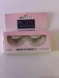 Neu Body Collection Natural Look Style 16 schwarze Wimpern - Bild 1 von 2