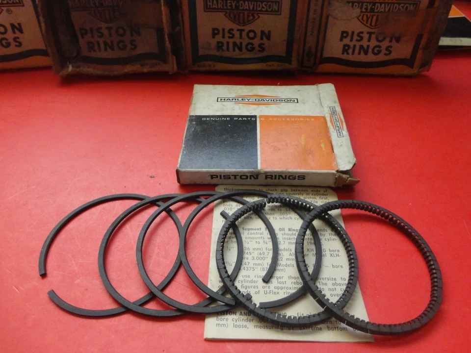 ANILLOS DE PISTÓN HARLEY DAVIDSON KR750 KRTT .030 NUEVOS ORIGINALES 22387-66R Foto 1 de 1