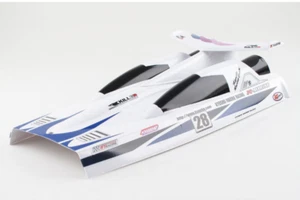 Haube mit Heckflügel EP Airstreak 500 RC Speedboot Ersatzteil Kyosho AK-102VE - Picture 1 of 2