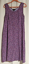 Connected Apparel Dark Floral Maxi Rayon Tank Dress Sleeveless Women’s Size 14