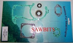 HYWAY STIHL 034 036 MS340 MS360 GASKET SET COMPLETE WITH OIL SEALS NEW - Picture 1 of 1