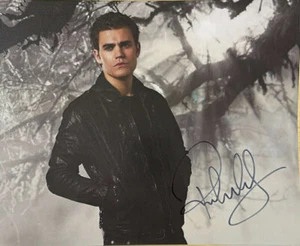 Impresión de 10x8" Vampire Diaries firmada por Paul Wesley - Imagen 1 de 2