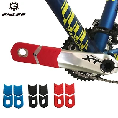 ENLEE Bicycle Silicone Crank Arm Protector Case Cover Cap Crankset Mountain Bike