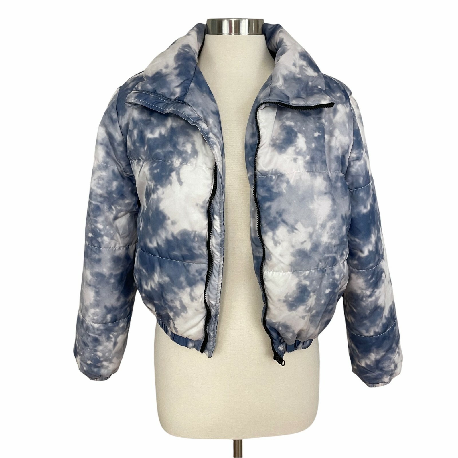 Wild Fable Cloud Crop Puffer Zip Jacket 