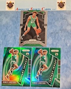 2019-20 Prizm ROMEO LANGFORD RC LOT X 3 | SP Variation | Green Prizm | Celtics
