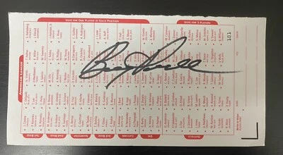 2003 MLB Baseball All Star Game Ballot Signed by Boog Powell! Baltimore Orioles - Image 1 of 3