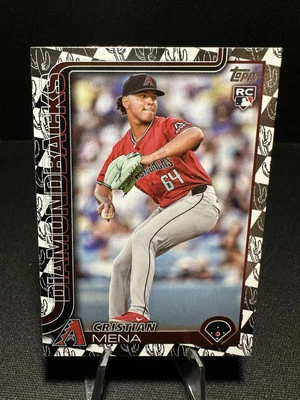 2025 Topps Series 1 - #120 Christian Mena (RC) Spring Training Foil - Image 1 of 2