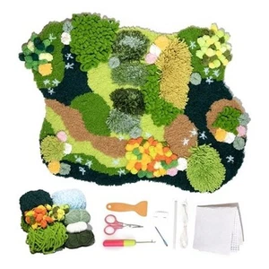 Waldboden Moos Teppich Set | DIY Natur Teppich mit rutschfestem Waldboden Teppich - Bild 1 von 7