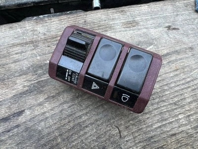 NISSAN OEM 300ZX Black Trim Hazard Cruise Control Fog Light Switch 1984-1989 - Image 1 of 2