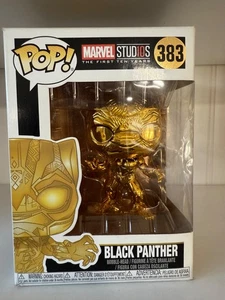 Funko Pop! Vinyl: Marvel - Black Panther (Chrome) (Gold) #383 - Picture 1 of 3