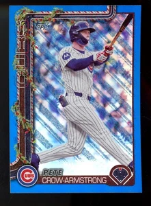 2025 Topps Holiday Pete Crow Armstrong  Blue  Glitter #H 41 Cubs - Picture 1 of 1