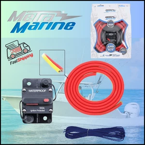 METRA MARINE ML-AK4-10 / MARINE 4 GAUGE AMP KIT W/ CIRCUIT BREAKER - 10 FT CABLE - Picture 1 of 5