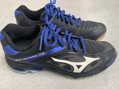 Zapatos de voleibol Mizuno Waive Lightning Z3 negros azules para mujer talla 9,5” Foto 1 de 4