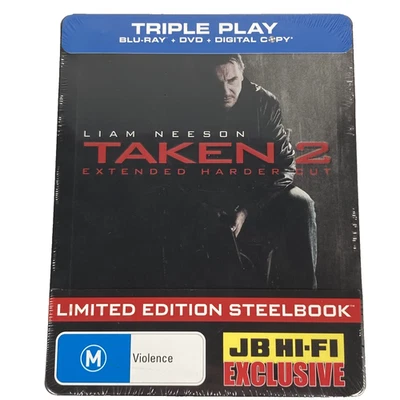 Taken 2 Extended Harder Cut SteelBook Blu Ray + DVD Reg B PAL Brand New & Sealed - Image 1 of 4