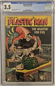 Cómics de calidad de la Edad de Oro de Plastic Man #49 CGC 3,5 1954 - Imagen 1 de 1