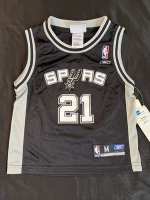 Vintage San Antonio Spurs Jersey Tim Duncan #21 Basketball Kids Size Medium NEW - Image 1 of 4