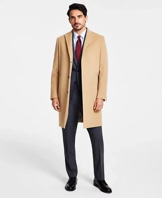 B by Brooks Brothers Men's Wool Overcoats - Camel - 44L - Image 1 of 4