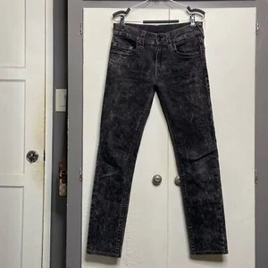 true religion men skinny jeans size 30 black faded acid wash - Picture 1 of 10