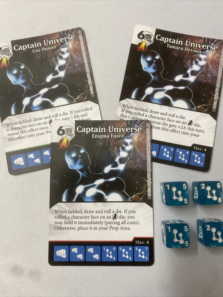 CAPTAIN UNIVERSE Super Rare CU SR 4 Dice Age of Ultron Set Dice Masters - Изображение 1 из 1