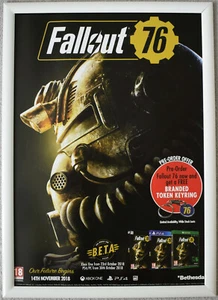 Fallout 76 RARE PS4 PC XBOX ONE 42cm x 59cm Promotional Poster - Picture 1 of 1