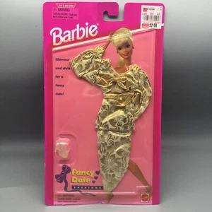 Barbie FANCY DATE 68305 Glamorous Gold White Top & Skirt Glitter Shoes Rare - Picture 1 of 4