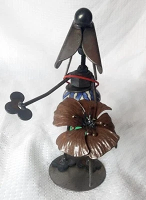 Metal Art Sculpture Engine New ITY Made From Recycled Car Parts H 6.5" - Image 1 of 4