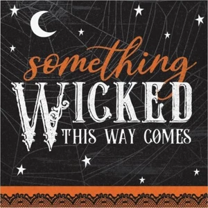 Something Wicked Halloween Lunch Napkins Paper 16 Per Pack 10 Packs 160 Total - Picture 1 of 4