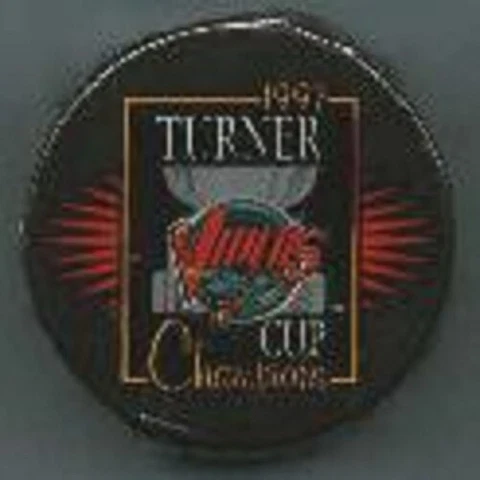 1997 TURNER CUP IHL CHAMPIONS CHAMPS DETROIT VIPERS PUCK - #U/K_#A5L Cover