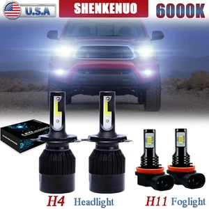 Combo LED Headlight Kit for Toyota Tacoma 2012-2015 Hi&Low Beam Fog Light Bulbs - Bild 1 von 12