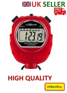 Fastime 01 Pro Digital Handheld Sports Stopwatch Watch Timer Alarm Counter - Red - Picture 1 of 2