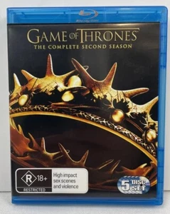 Blu Ray: Game of Thrones - Complete 2nd Series with Episode Guide (damaged case) - Picture 1 of 5