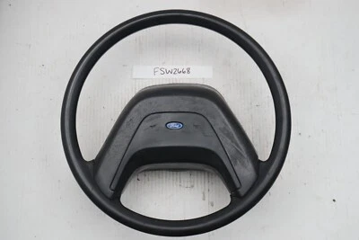 VG 1993-1994 Ford Ranger Steering Wheel Black Rubber with Horn Pad - Изображение 1 из 4