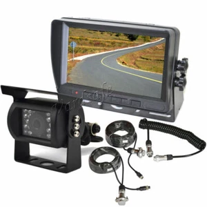  Backup Camera Monitor System with Trailer Tow Quick Connect / Disconnect Kit - Picture 1 of 8
