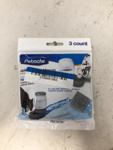 Petmate Replendish Mason Drinking Fountain Pet Charcoal Filters 3ct
