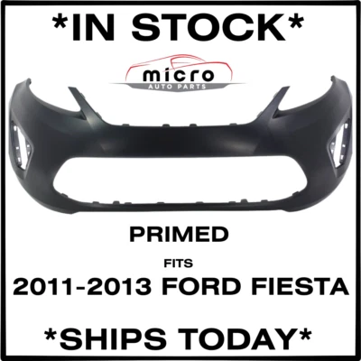 NEW PRIMED FRONT BUMPER COVER FOR 2011-2013 FORD FIESTA FO1000662 SHIPS TODAY - Image 1 of 4