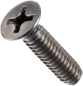 Bulk Qty 1,250 - M4 x 12mm DIN 965 Metric Phillips Flat Machine Screw Stainless - Picture 1 of 2