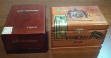 A Fuente Flor Fina, La Flor Dominicana Ligero 300 Genuine Wood Cigar Boxes Empty
