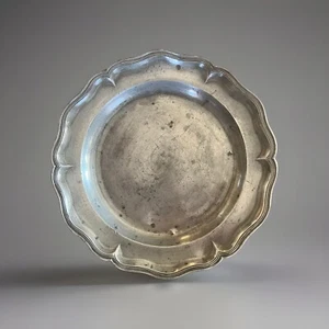 "Antiguo cargador de peltre francés/suizo de 14,5"" hecho por C Peuty, finales del siglo XIX" - Imagen 1 de 5